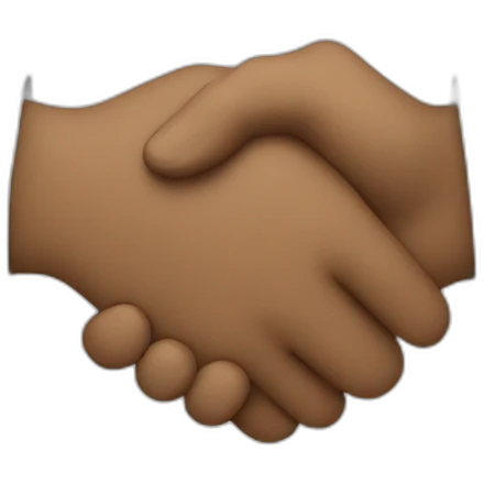 two man hand shake emoji