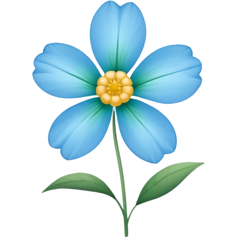 Light blue flower emoji