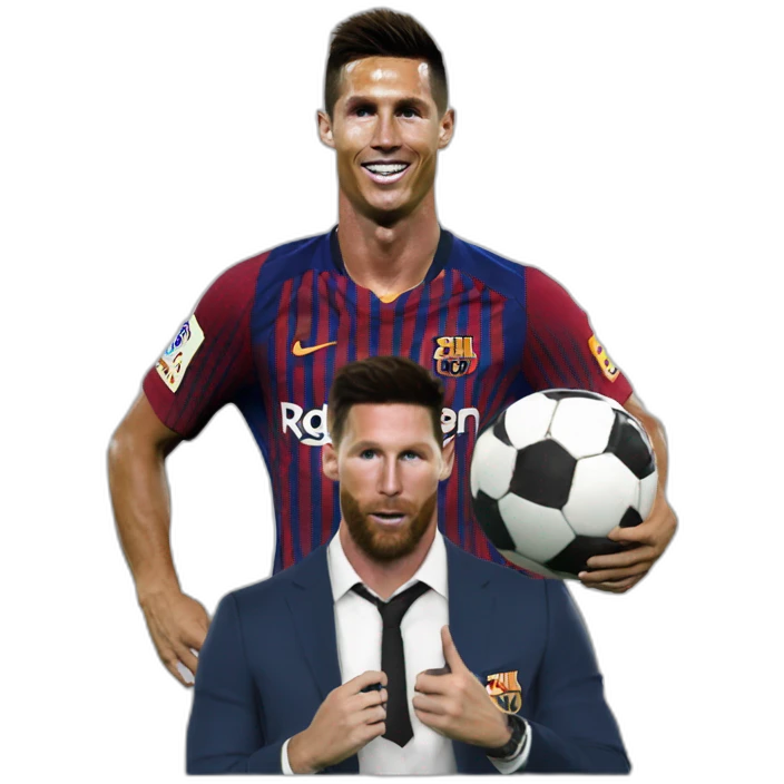 ronaldo tape messi emoji