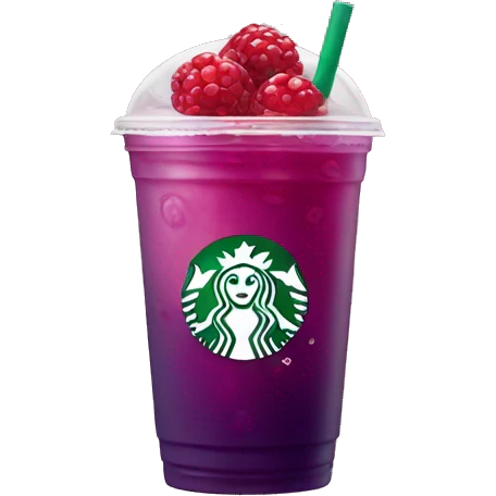 Starbucks Berry refresher emoji
