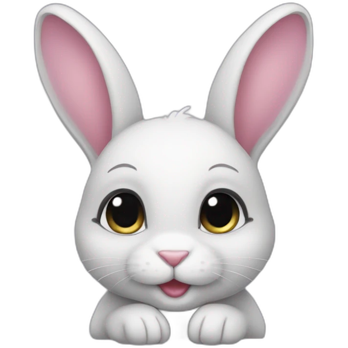 puruple color baby rabbit emoji