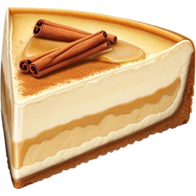 Apple spice cheesecake slice  emoji