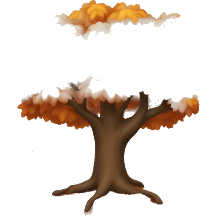 Autumn tree emoji