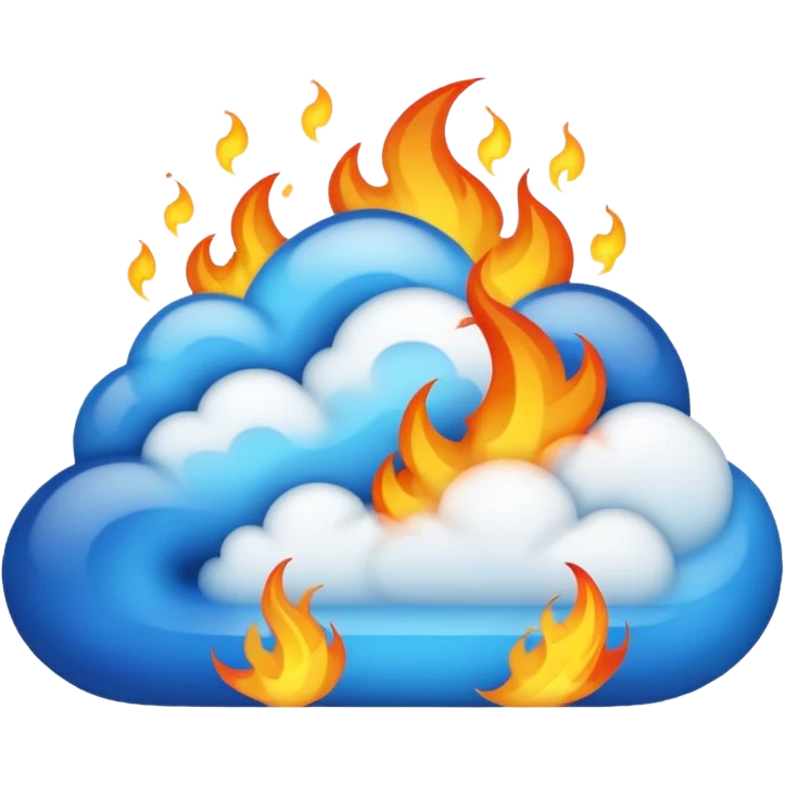 Fuego azul  emoji