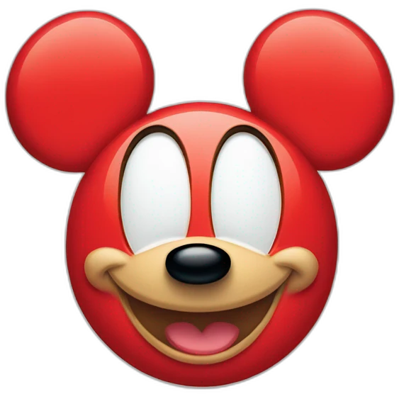 mickey buvant du cocacola emoji