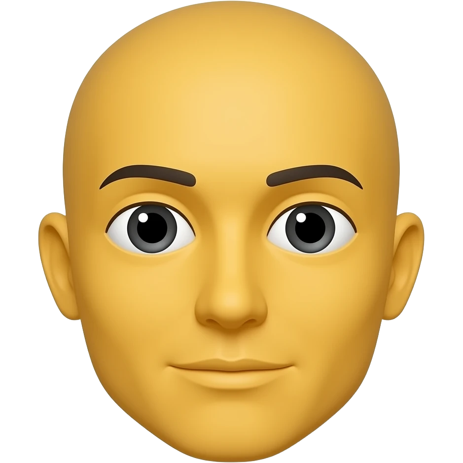 Сгенерируй желтый смайлик, без эмоций emoji