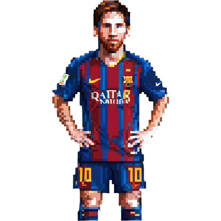 portrait of Messi emoji