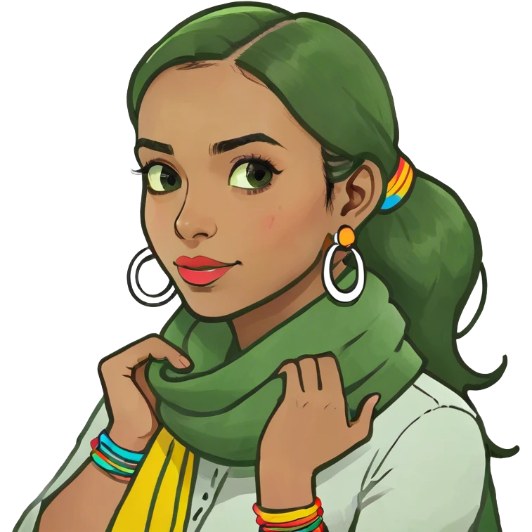 Girl with hands around her neck  emoji