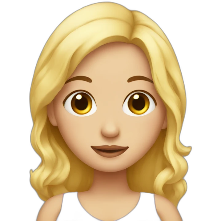 adorable pregnant blond  emoji