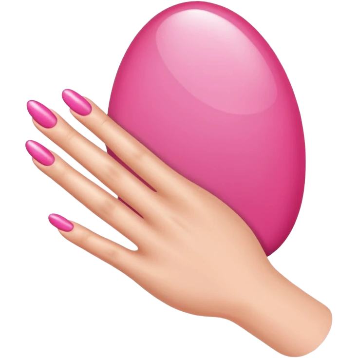 Pink nails emoji