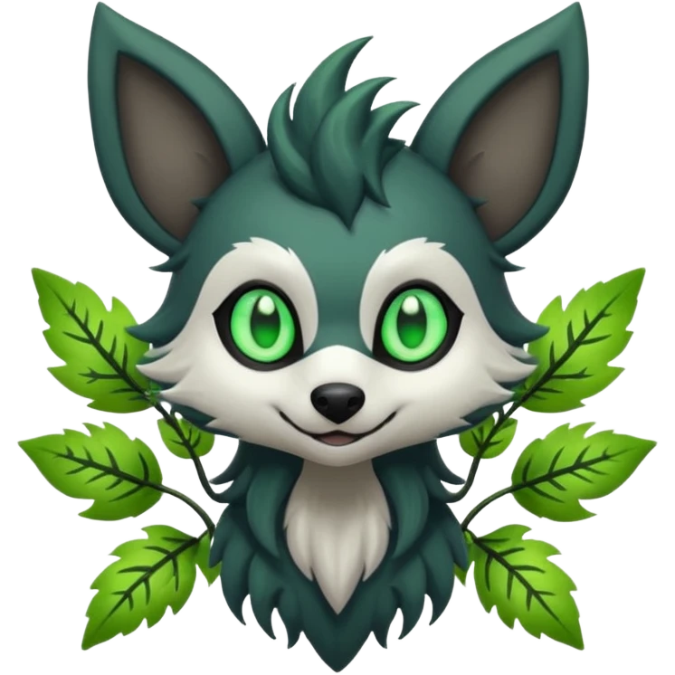 Batty Electrical Slim Mightyena-Plant-fairy emoji