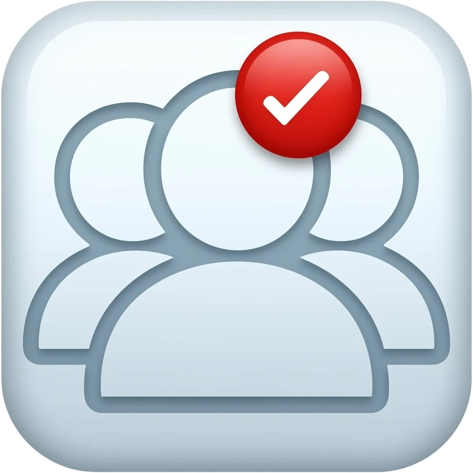 icono simple de contactos con notificacion emoji