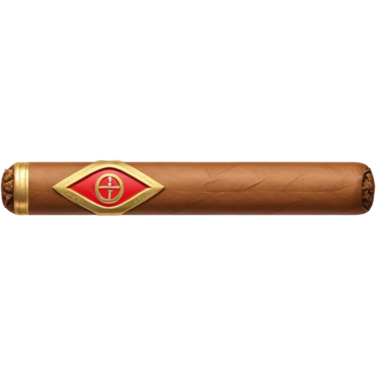 cigar with a prohibition symbol in ios style horizontaly emoji