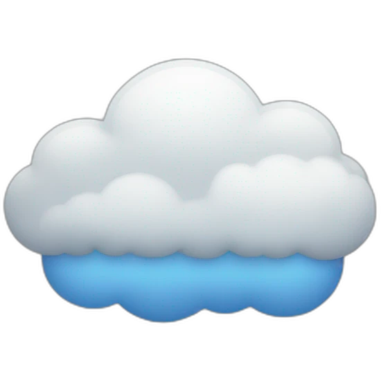 Cloud storage emoji