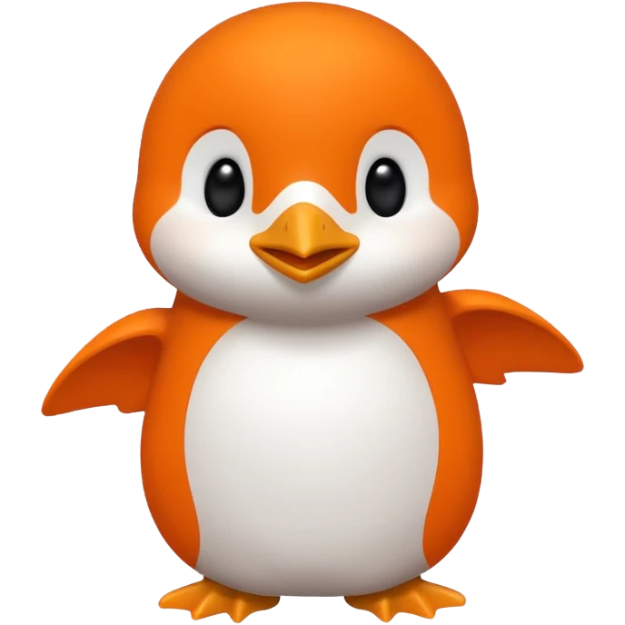 Words that spell 'Bind is Life!!!', in bright orange, and also include a little white happy penguin emoji