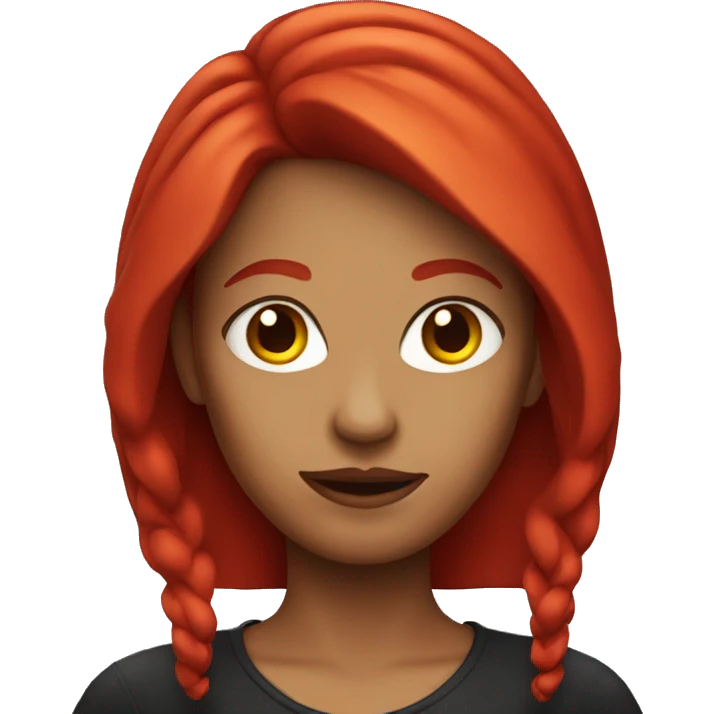 Woman red hair devil emoji
