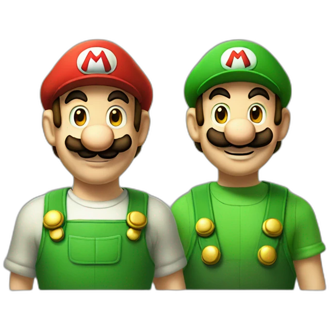 mario and luigi emoji