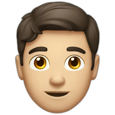 smart brunette man emoji