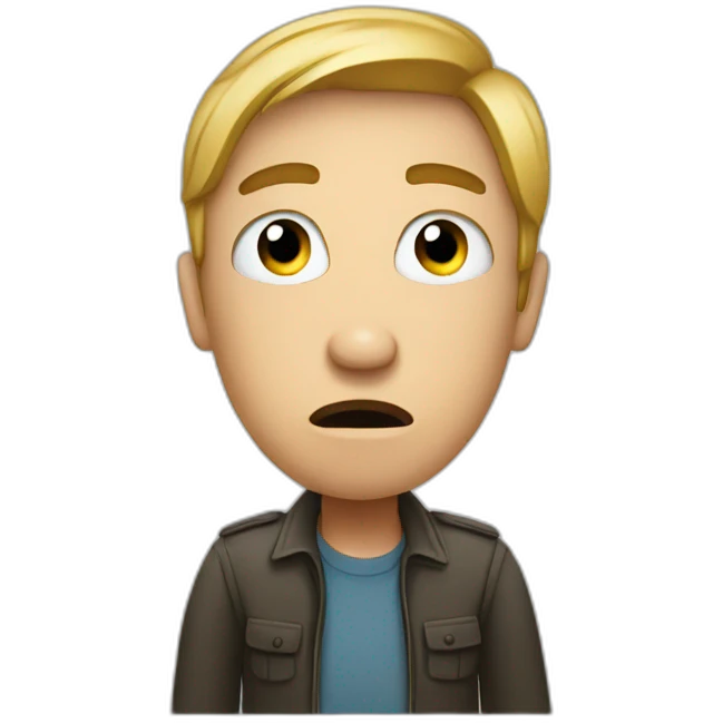 Confused immigrant Stick figure emoji