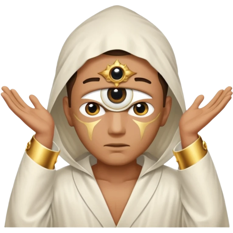eye of hoeus witha guy dising from the eye emoji
