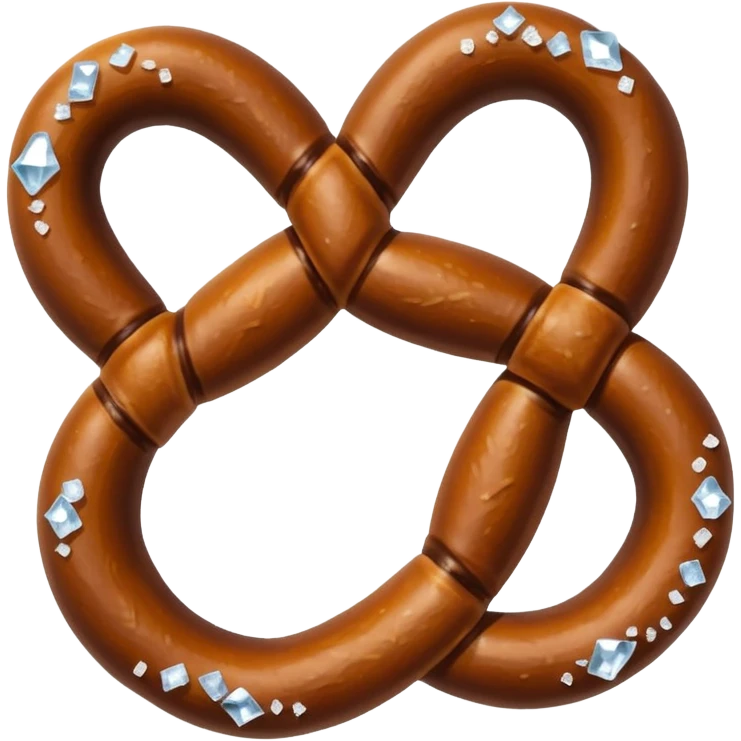 Big black pretzel emoji