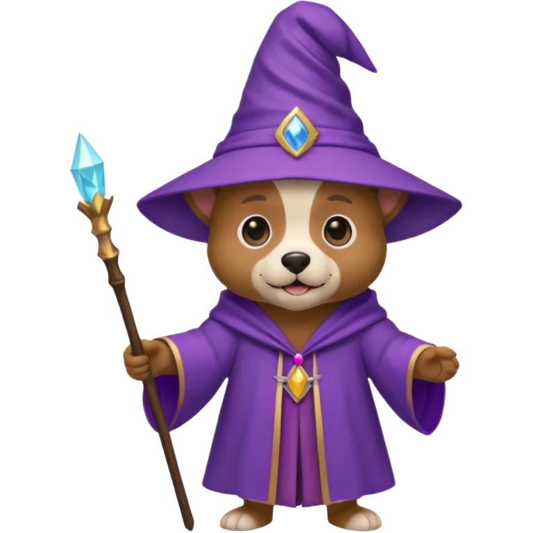 Dog wizard emoji