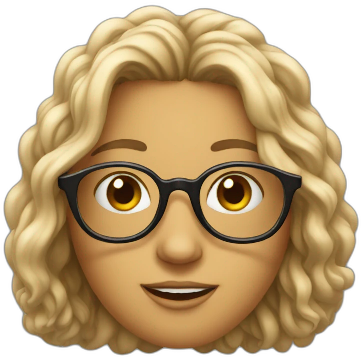 savannah with glasses emoji