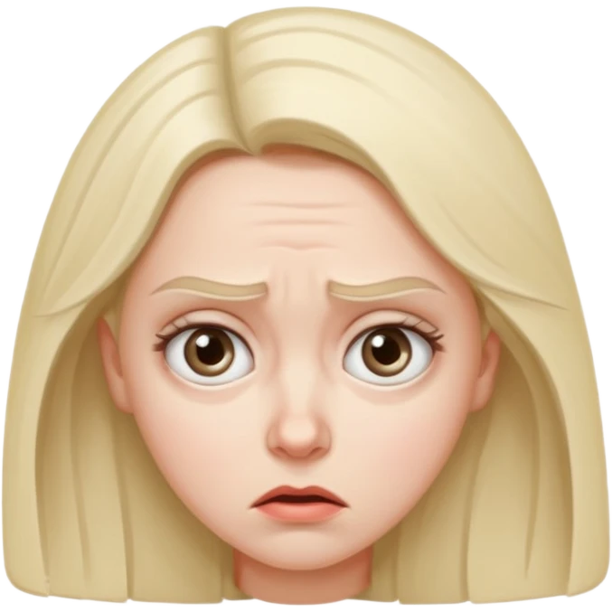  confused and weirided out woman emoji