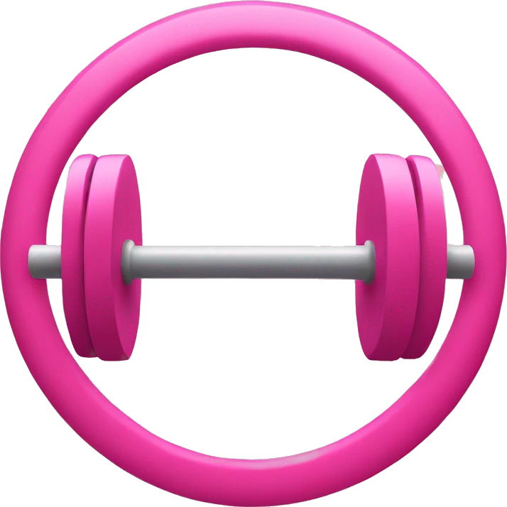 pink barbell emoji