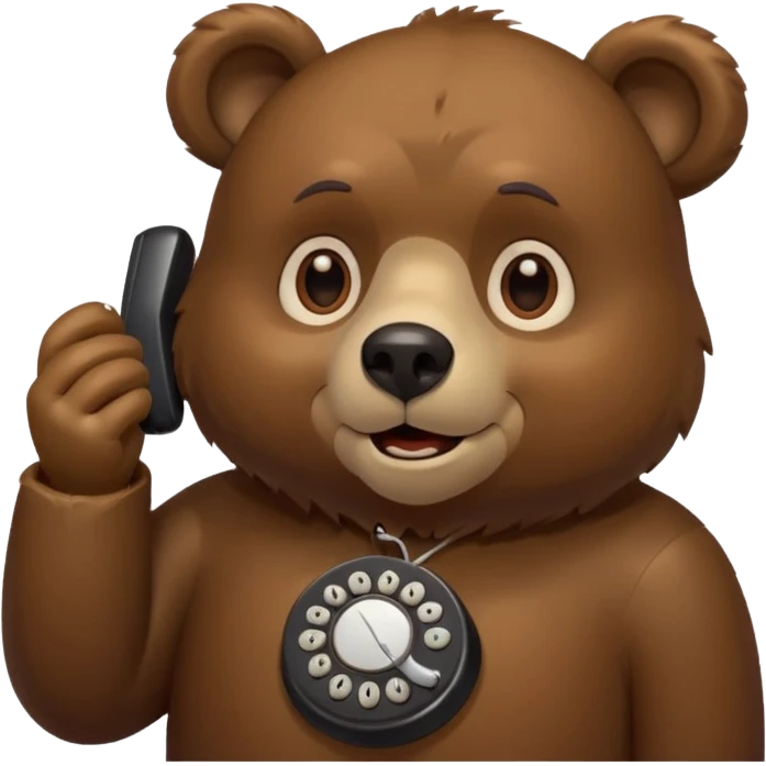Bear who’s calling emoji