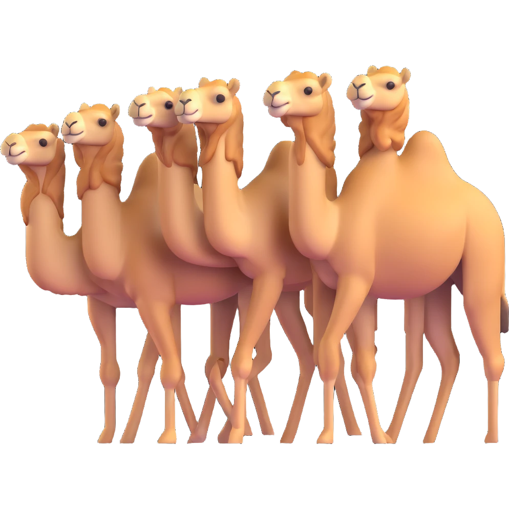 group of camels emoji