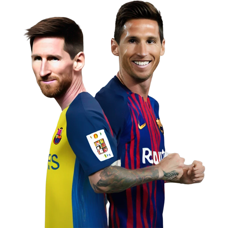 Messi and Cristiano emoji