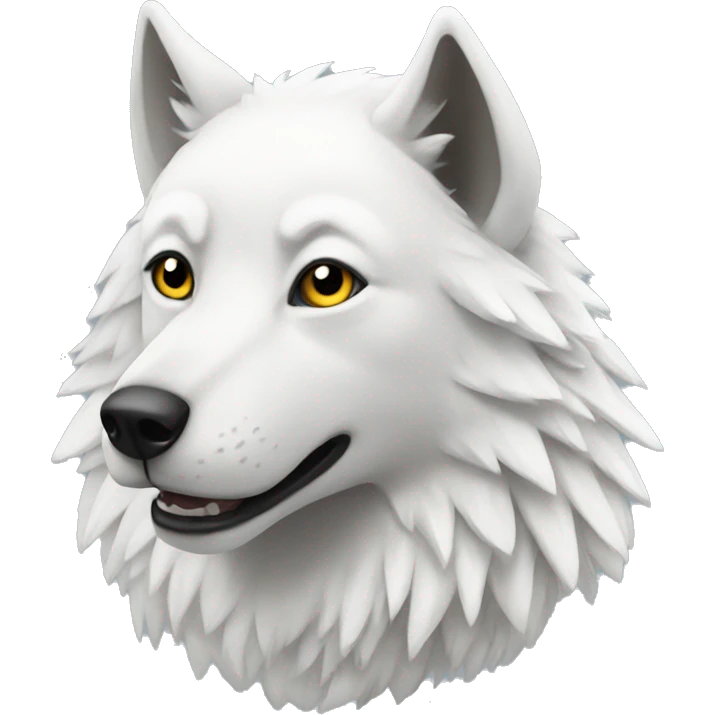 White winged wolf emoji