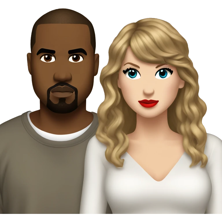 taylor swift  kanye west  emoji