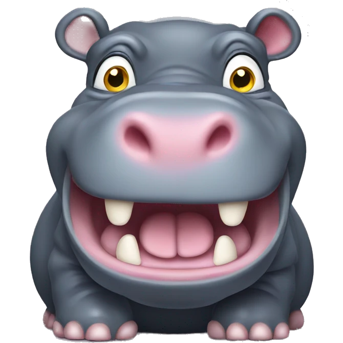 Hungry hippo emoji