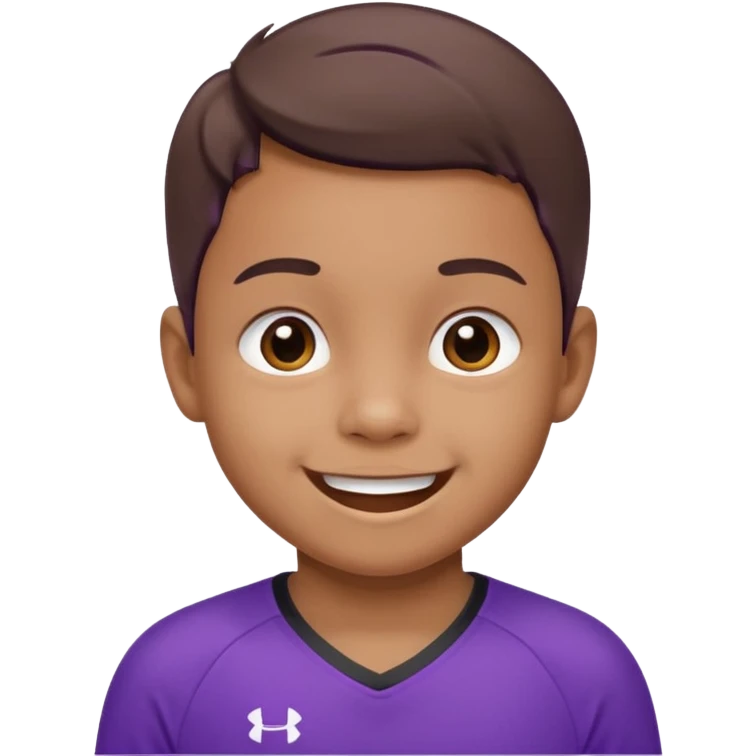 child with purple jersey emoji