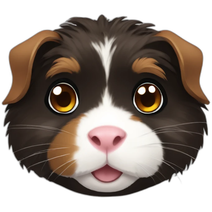 Black abyssinian guinea pig gamer emoji
