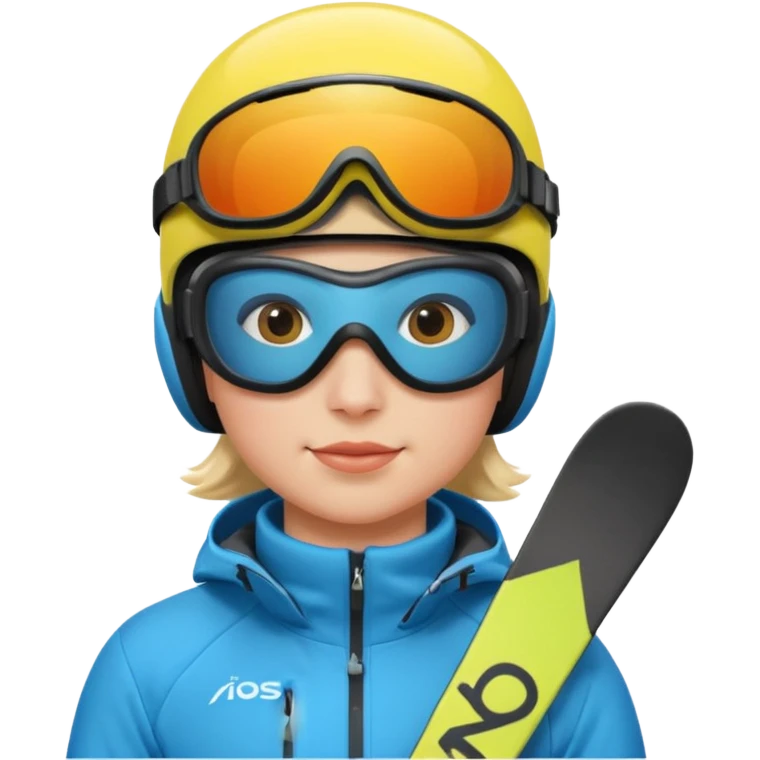 Skier with goggles emoji