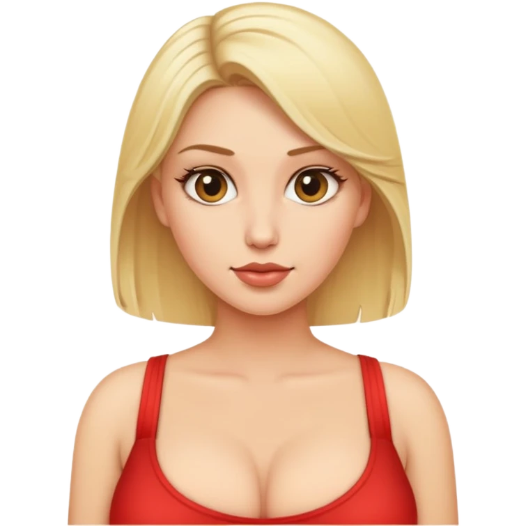 blonde with big tits emoji