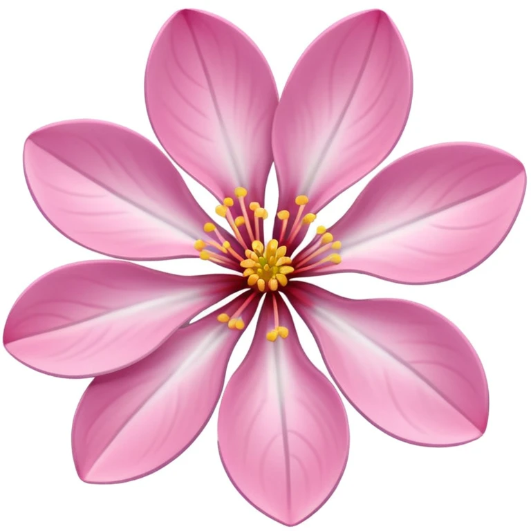 sakura flower with a silver outline emoji