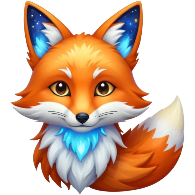 a galaxy fox emoji