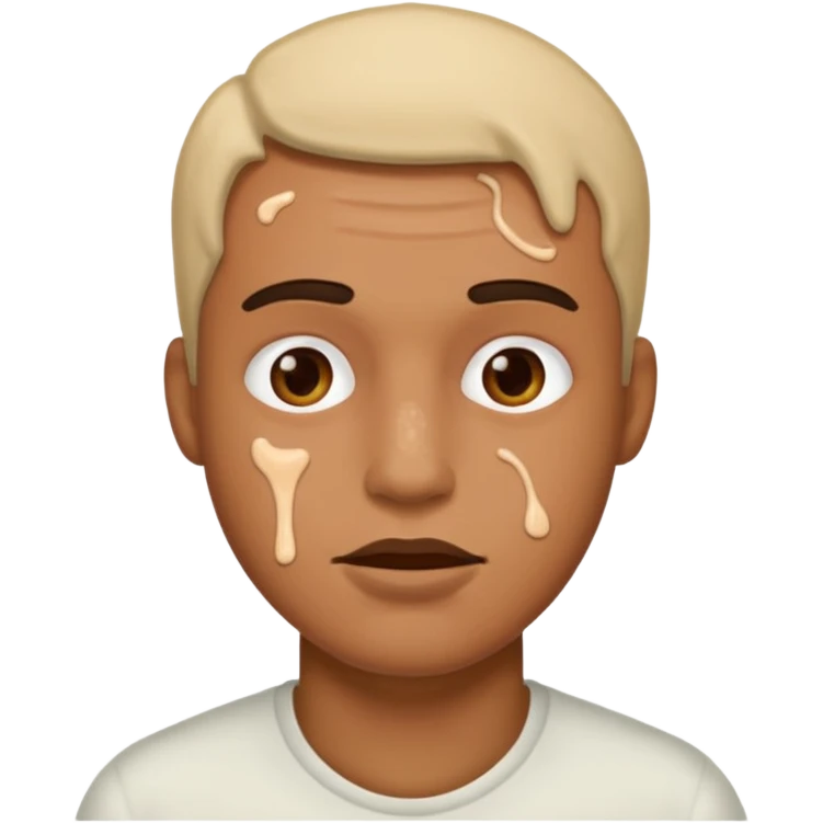 Cum dropping off a dude emoji
