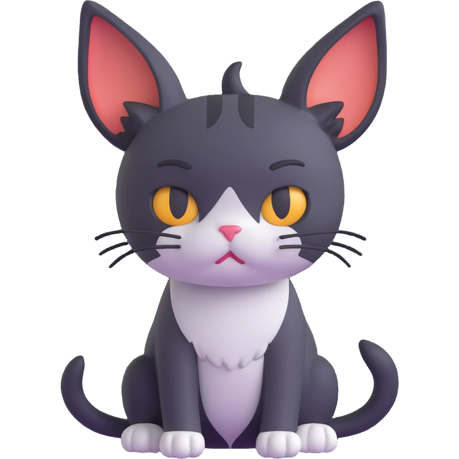 sad cat with drooping ears emoji