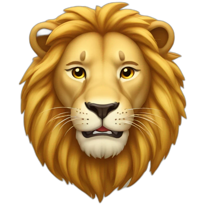 Lion qui dort emoji