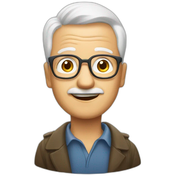 Opa mit stumpen emoji