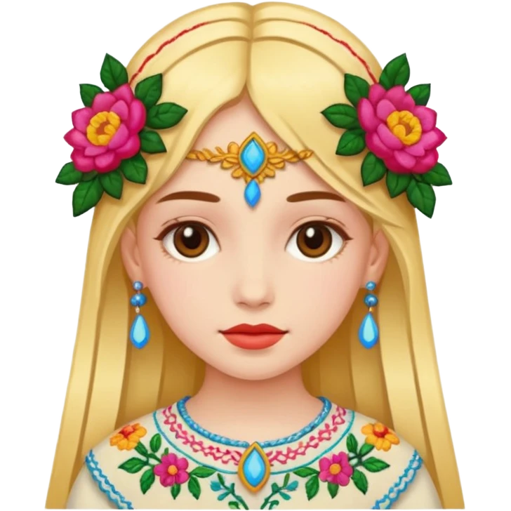 Une fille qui porte une feullara  emoji