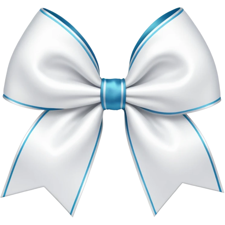 white cheer bow emoji