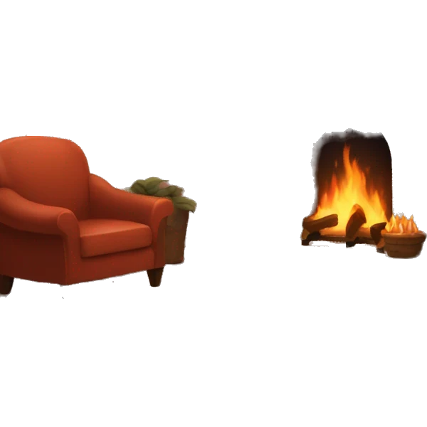 cozy fireplace  emoji