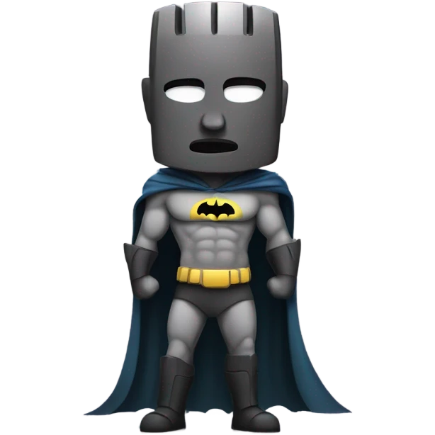 Moai As Batman emoji