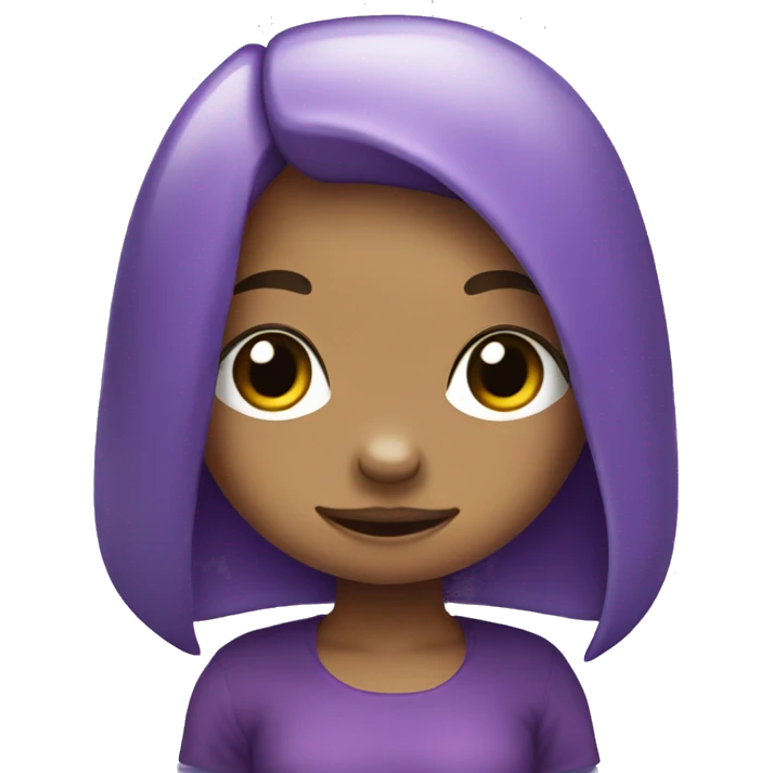 cute purple chibi girl Platypus emoji